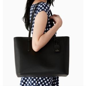 NWOT Kate Spade leather tote black